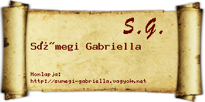 Sümegi Gabriella névjegykártya